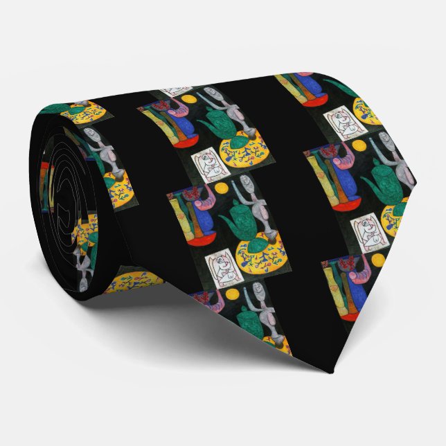 Gravata Paul Klee , "sem título (última vida estática)" (Rolled)