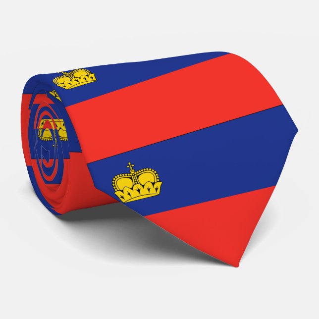 Gravata pavilhão do Liechtenstein (Rolled)