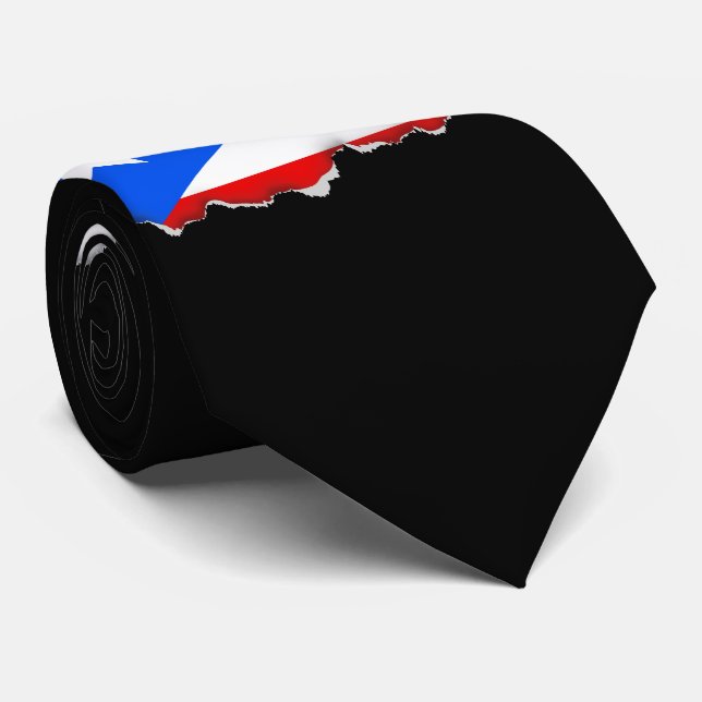 Gravata Pavilhão porto-riquenho clássico (Rolled)