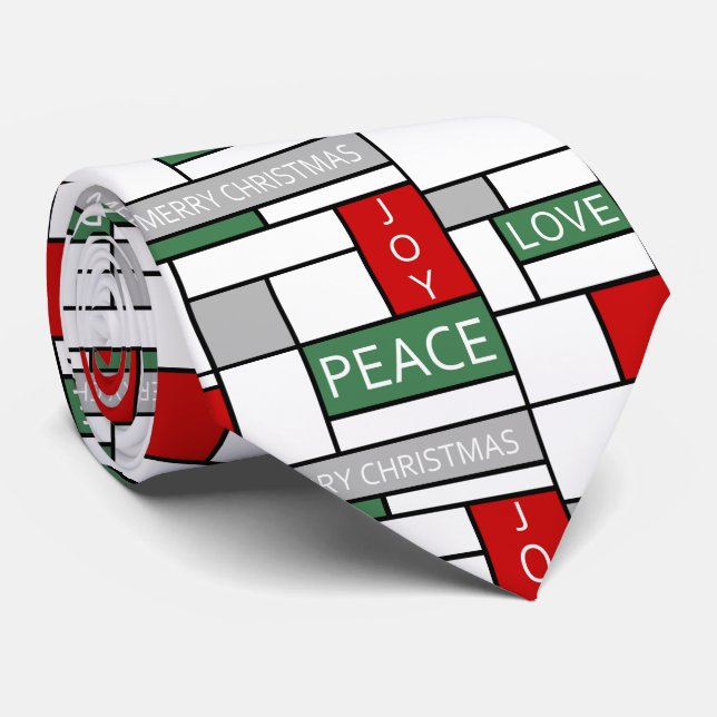 Gravata Paz, amor, alegria (Rolled)