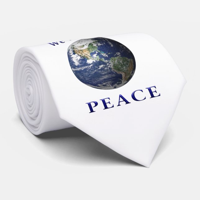 Gravata Paz na Terra (Rolled)