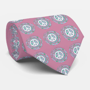 Gravata Paz psicodélica
