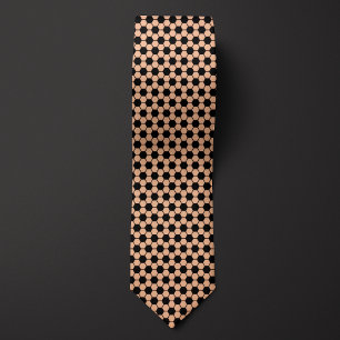 Gravata Peach Futebol Soccer Ball Patterno