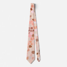 Peach Pink Brown Mosaic