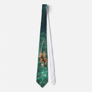 Gravata Peach Wildflower Contra Jade Star Cheia