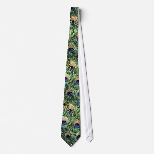 Gravata Peacock Feather Tie (Frente)
