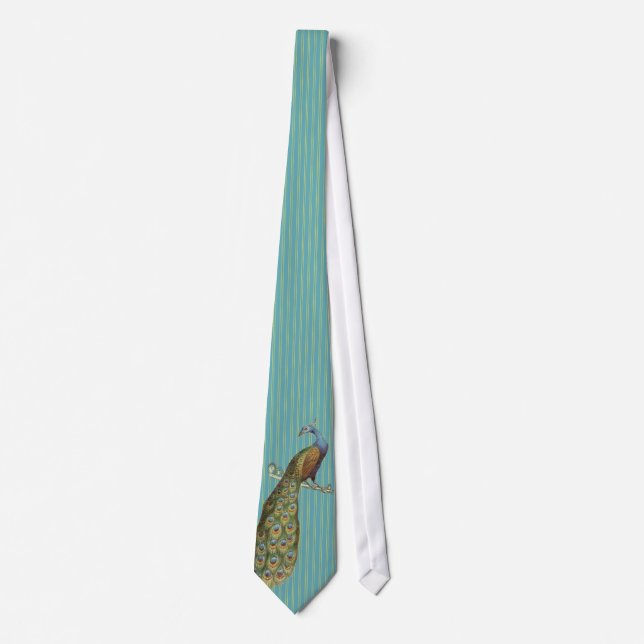 Gravata Peacock Tie Para Casamentos e Ocasiões Especiais (Frente)