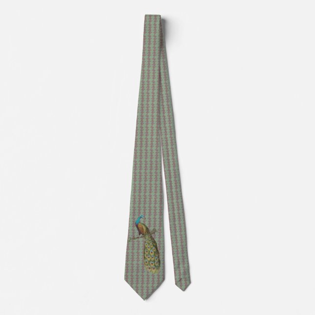 Gravata Peacock Tie Para Casamentos e Ocasiões Especiais (Frente)