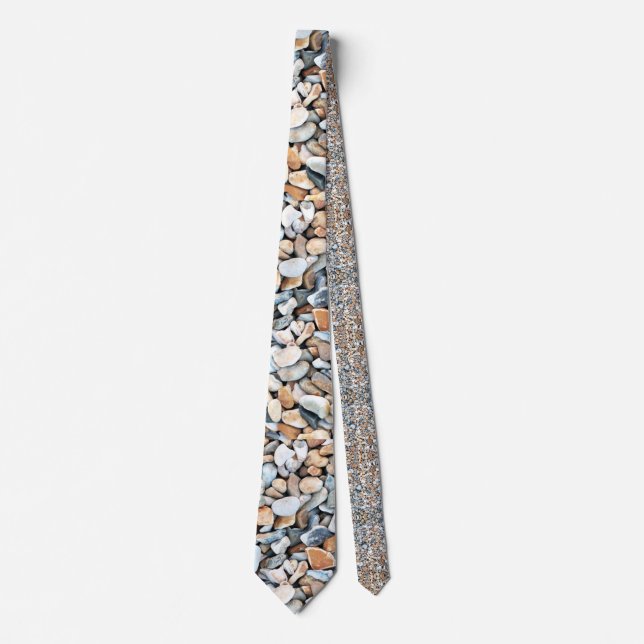 Gravata Pebble Stone - design de padrão personalizado (Frente)