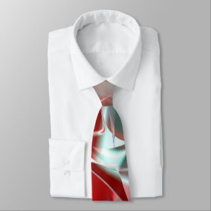 Gravata Peças circulares torcidas de coral vermelho macio