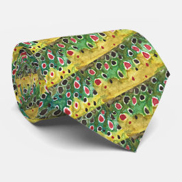 Gravata Peixe-Truta Marrom