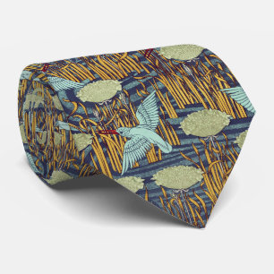 Gravata PEIXES E PEDAÇOS DE ARRANQUE Nouveau Floral