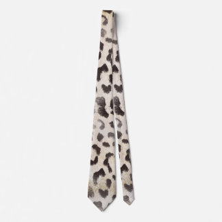 Gravata Pele de leopardo em marfim tangerina