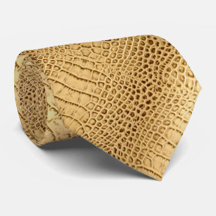 Gravata pele selvagem do crocodilo do couro do jacaré