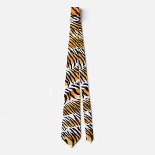 Gravata Peles de tigre com stripteza moderna Impressão ani