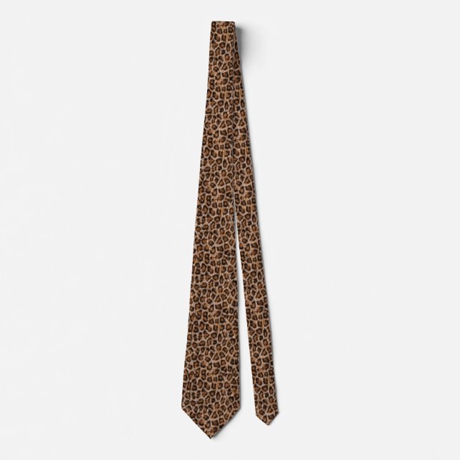 Gravata Peles-leopardo Peles Peles com pelo Jaguar Pele de (Frente)