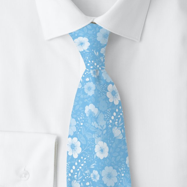 Gravata Pensées Baby Blue (Criador carregado)