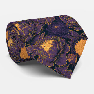 Gravata Peônias Flor Masculina Tropical Casamento