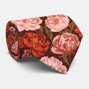 Gravata Peônias Floral Melhor Homem Fancy Casamento