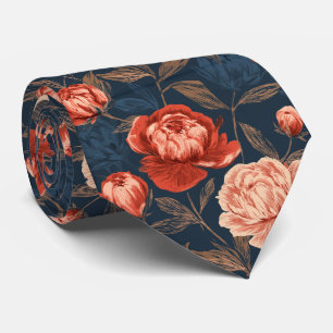 Gravata Peônias Marido Floral Único Casamento