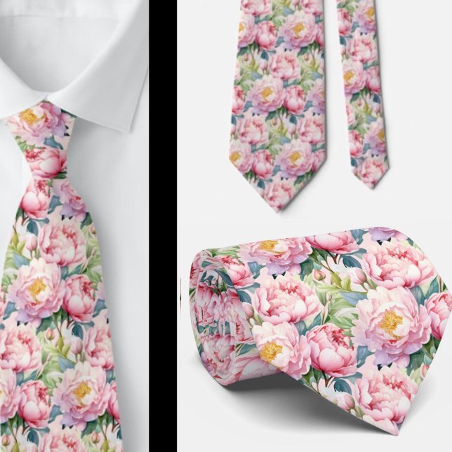 Gravata Peonies Floral Peony Flowers (Criador carregado)