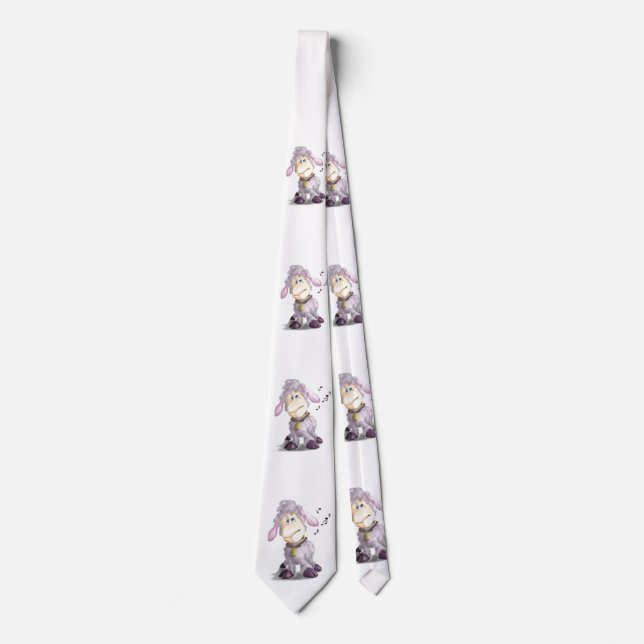 Gravata Pequena Lamb com Coluna de Cartoon Bell (Frente)