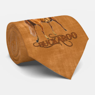Gravata Pequeno Buckaroo Caubói em Marrom Ocidental