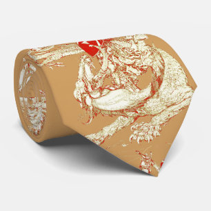 Gravata PERCEVAL E DRAGÃO, QUESTIONE HOLY GRAIL Fantasy Br