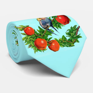 Gravata periquitos no impressão amoroso