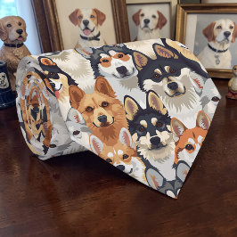 Gravata Personalizada Canina Retro Amante de Cacho