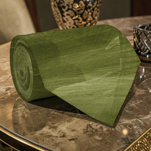 Gravata personalizada com aguarela em verde oliva