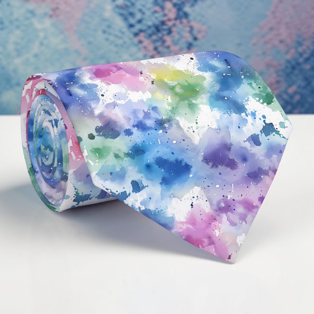 Gravata personalizada com aquarela (Criador carregado)