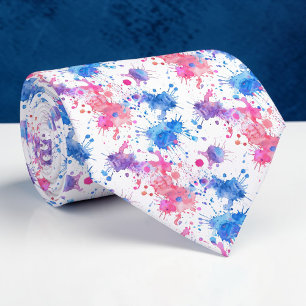 Gravata personalizada com aquarela