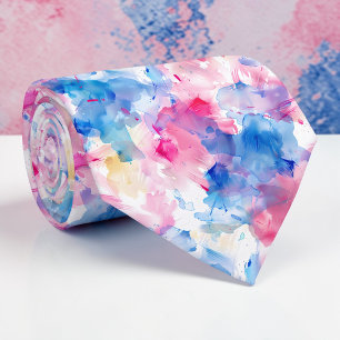 Gravata personalizada com aquarela