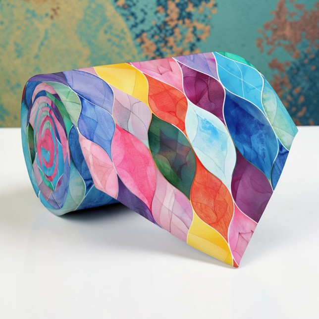 Gravata personalizada com aquarela (Criador carregado)