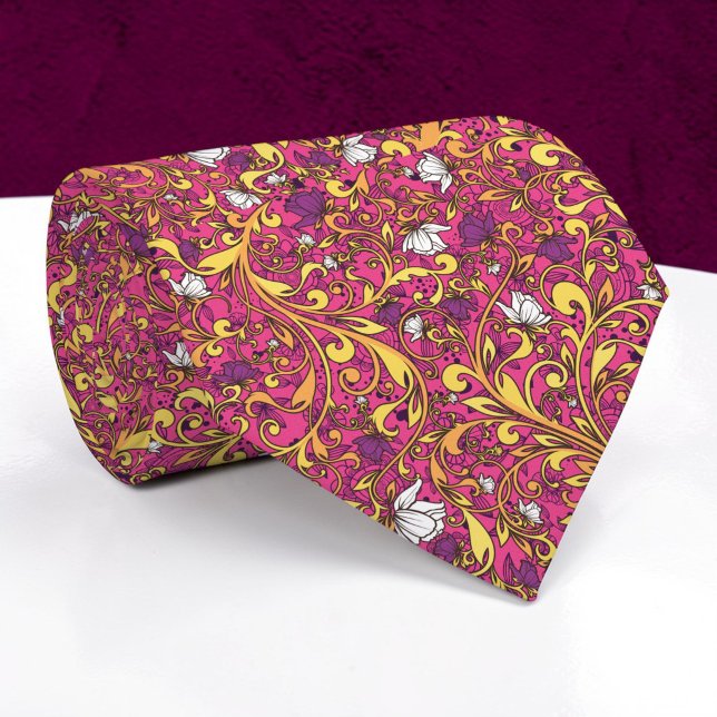 Gravata Personalizada com Estampa Floral (Criador carregado)
