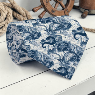 Gravata personalizada com estampa Toile Náutica