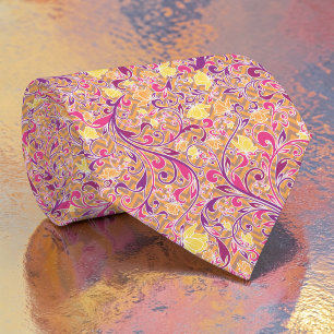 Gravata Personalizada com Padrão Paisley Floral