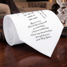Gravata Personalizada com Versículos da Bíblia Cri