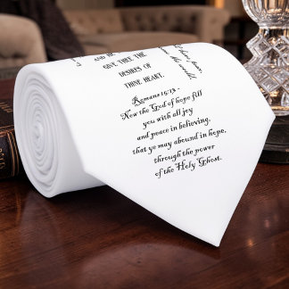 Gravata Personalizada com Versículos da Bíblia Cri