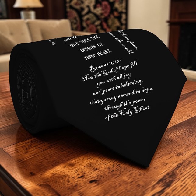 Gravata Personalizada com Versículos da Bíblia Cri (Criador carregado)