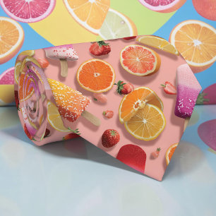 Gravata Personalizada de Frutas de Verão Sazonais