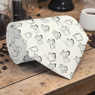 Gravata Personalizada para Amantes de Café Latte