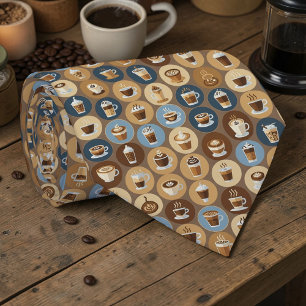 Gravata Personalizada para Amantes de Café Latte