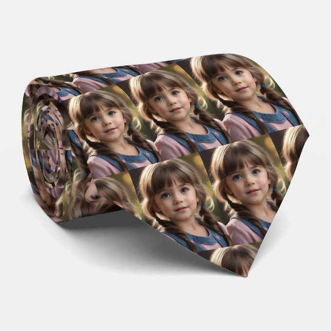 Gravata Personalizada para Bebê ou Criança da Famí (Rolled)