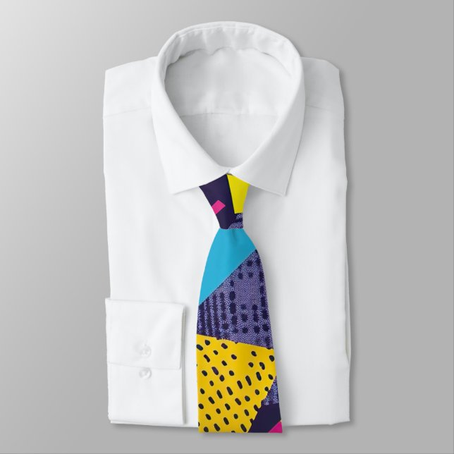 Gravata Personalizada Retro Anos 80 – Moda Elegant (Amarrado)