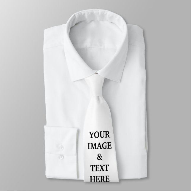 Gravata Personalizado com Sua Própria Foto  (Amarrado)