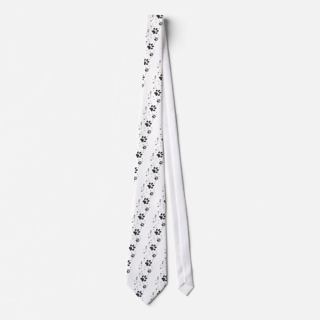 Gravata Personalizados com patinhas escuras (Frente)