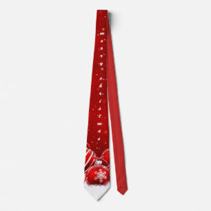 Gravata Personalizar Natal Vermelho