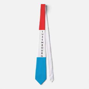 Gravata Personalizar Tie de Sinalizador do Luxemburgo